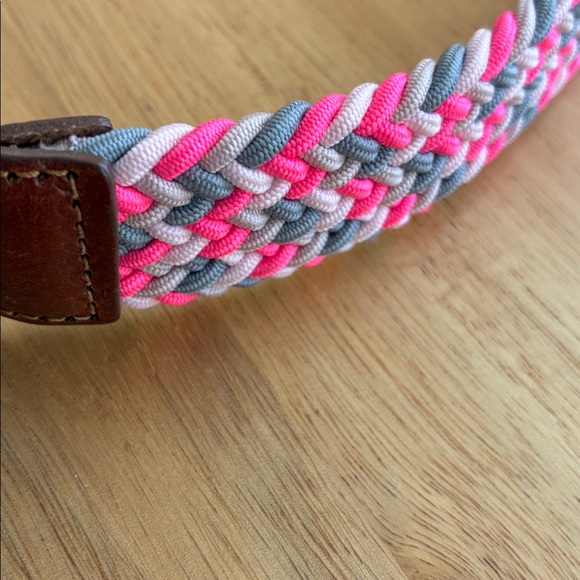 J. Crew Neon Braided Leather Belt Size Small - Picture 2 of 4